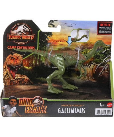 Jurassic World Fierce Force Gallimimus Camp Cretaceous Dinosaur Action Figure with Movable Joints Realistic Sculpting & Singl...