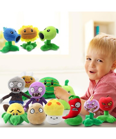 14pcs Plants and Zombies Plush vs Toys Sets PVZ Plush Stuffed Toys Soft Figure Doll Great Birthday Gifts for Boys and Girls $...