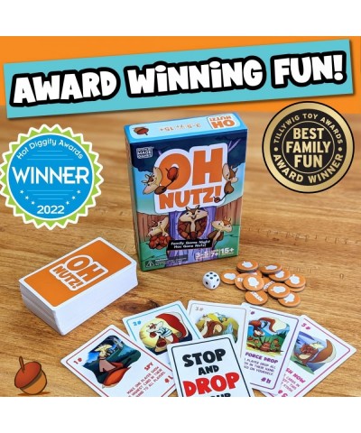 Oh Nutz! Card Game - Fun Family Games with Cards Tokens Die - Fast-Paced Card Games for Adults and Kids - Easy to Learn Card ...