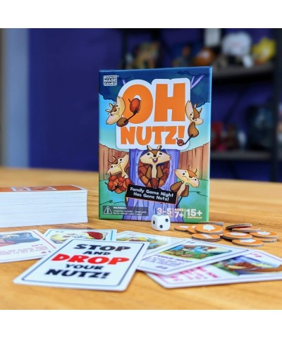 Oh Nutz! Card Game - Fun Family Games with Cards Tokens Die - Fast-Paced Card Games for Adults and Kids - Easy to Learn Card ...