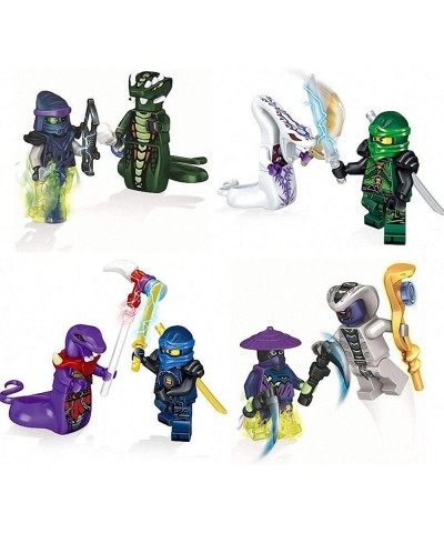 24 Pc Ninja Action Figures Set Big Collection Minifigures with Adjustable Figure Toys Ninja Fighting Weapon Boys Girls Childr...