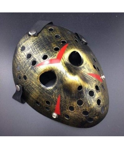 Horror Halloween Costume Hockey Mask Party Cosplay Props (Gold) $22.97 Kids' Dress-Up Accessories