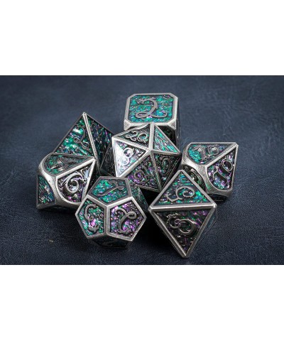 Mystical Forest of Elf DND Metal Dice Set for Dungeons and Dragons Gifts D&D D and D Pathfinder Accessories D20 Polyhedral Re...