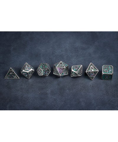 Mystical Forest of Elf DND Metal Dice Set for Dungeons and Dragons Gifts D&D D and D Pathfinder Accessories D20 Polyhedral Re...