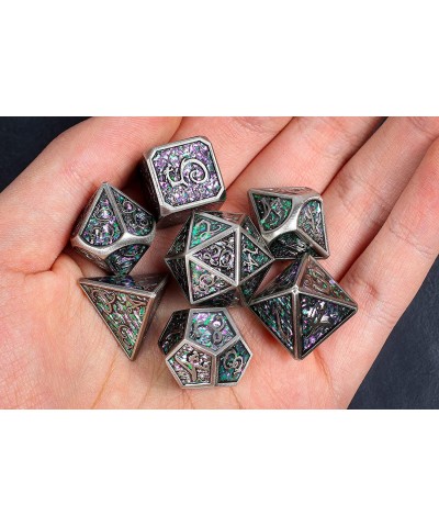 Mystical Forest of Elf DND Metal Dice Set for Dungeons and Dragons Gifts D&D D and D Pathfinder Accessories D20 Polyhedral Re...