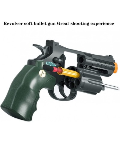 Educational Toy Gun Model Toy Revolver EVA Safety Foam Soft Bullet Soft Bullet Gun Foam Blast Toy Guns Safe Game Fun and Cool...