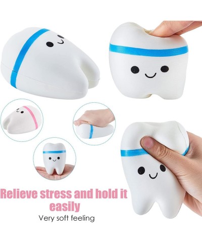 2 Pieces Jumbo Squishy Tooth Slow Rising Tooth Fake Tooth Anxiety Relieve Tooth Toy Dental Tooth Toys Dental Assistant Gifts ...