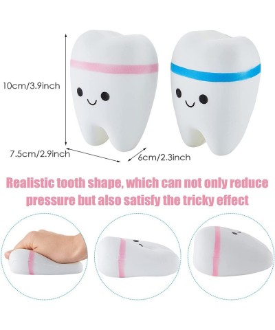 2 Pieces Jumbo Squishy Tooth Slow Rising Tooth Fake Tooth Anxiety Relieve Tooth Toy Dental Tooth Toys Dental Assistant Gifts ...