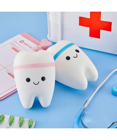 2 Pieces Jumbo Squishy Tooth Slow Rising Tooth Fake Tooth Anxiety Relieve Tooth Toy Dental Tooth Toys Dental Assistant Gifts ...