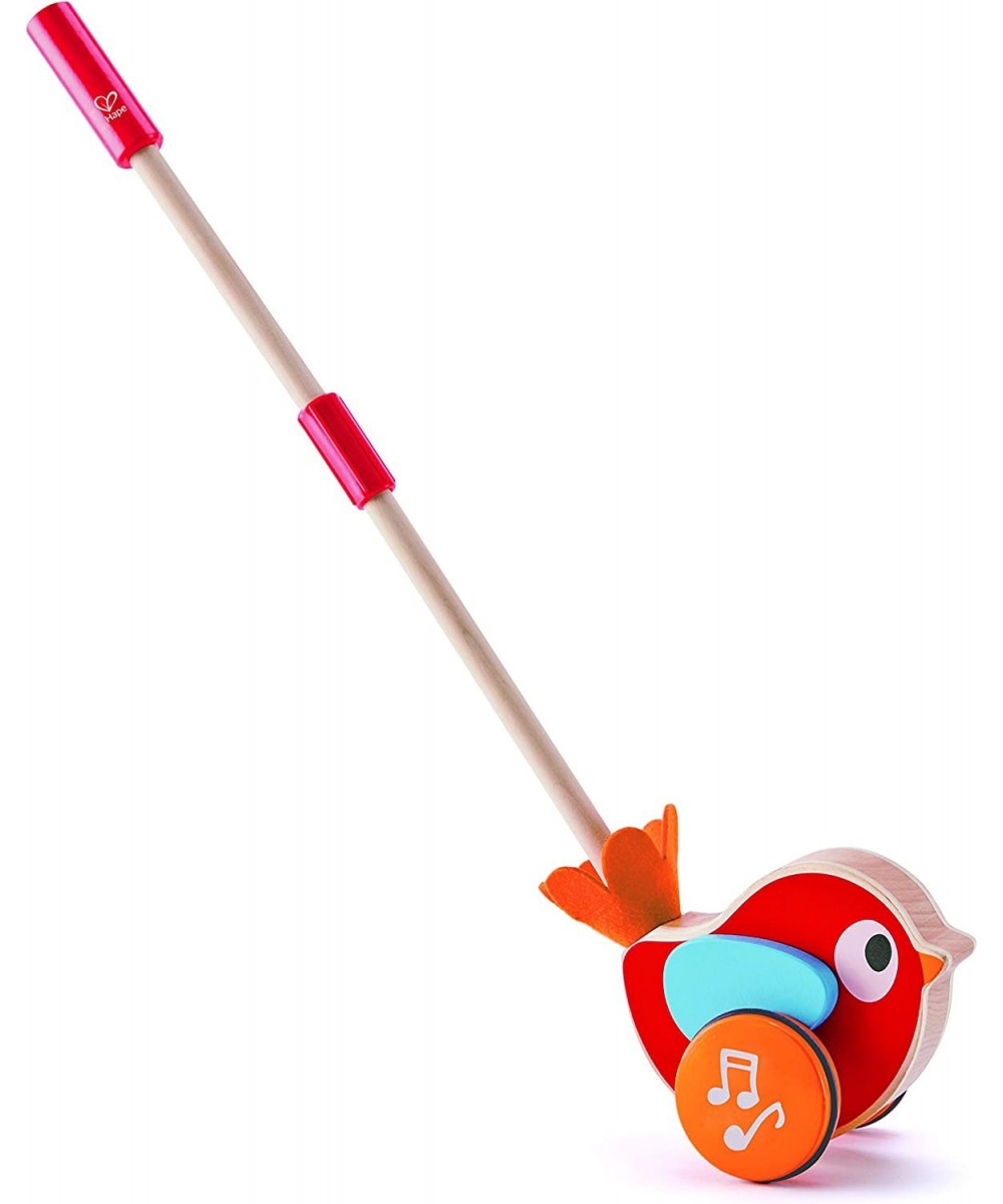 Lilly Musical Push Along | Wooden Push Along Baby Walking Bird Playful Kids Toy with Detachable Stick Multicolor 22.05 Inch (...