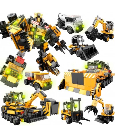 Building Toys STEM 9-in-1 Engineering Robot Building Block Model Kit Toy Learning Educational 720 Pcs Building Bricks Gifts f...