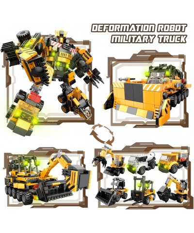 Building Toys STEM 9-in-1 Engineering Robot Building Block Model Kit Toy Learning Educational 720 Pcs Building Bricks Gifts f...