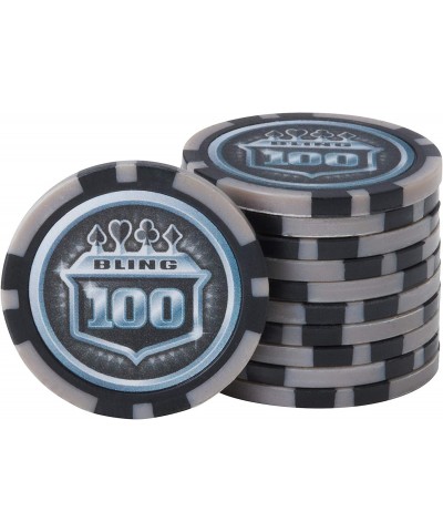 Fat Cat Bling 13.5 Gram Texas Hold 'em Clay Poker Chip Set with Aluminum Case 500 Striped Dice Chips $129.82 Casino Equipment