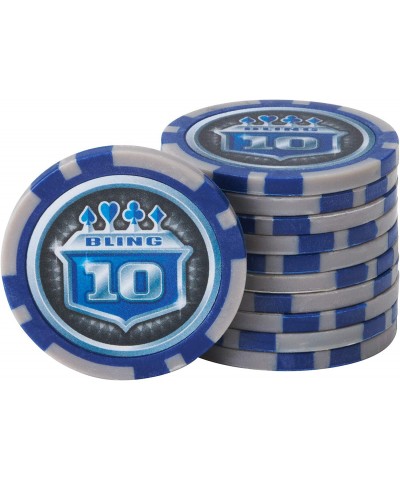 Fat Cat Bling 13.5 Gram Texas Hold 'em Clay Poker Chip Set with Aluminum Case 500 Striped Dice Chips $129.82 Casino Equipment