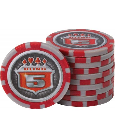 Fat Cat Bling 13.5 Gram Texas Hold 'em Clay Poker Chip Set with Aluminum Case 500 Striped Dice Chips $129.82 Casino Equipment