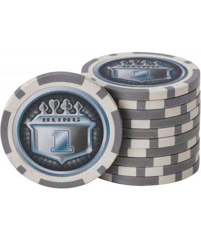 Fat Cat Bling 13.5 Gram Texas Hold 'em Clay Poker Chip Set with Aluminum Case 500 Striped Dice Chips $129.82 Casino Equipment