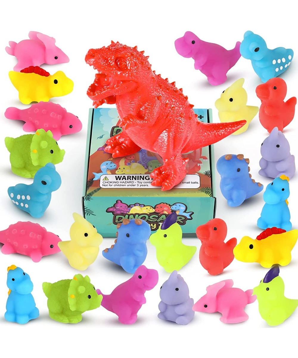 Mochi Squishies Toy for Kids 24+1 Pcs Jumbo Dinosaur Squishy Toy Stress Relief Toys for Boys Girls Mini Kawaii Stuff Cute Goo...