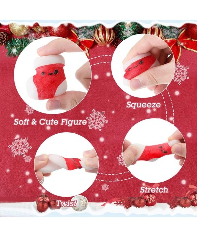 24Pcs DIY Christmas Squishies Christmas Mochi Toys Xmas Soft Scented squishies Stress Relief Toys Christmas Stress Relief Slo...