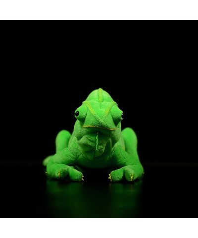 Lifelike Veiled Chameleon Soft Stuffed Animal Plush Toys Realistic Wild Reptile Green Chameleon Plush Toys Birthday 15" Long ...