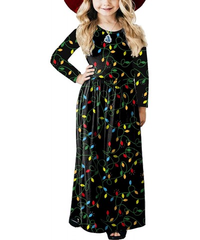 Girls Floor Length Maxi Dress with Pockets 5-14 Years $31.76 Kids' Costumes