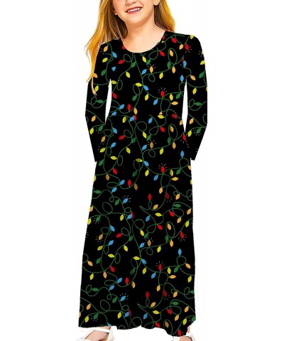 Girls Floor Length Maxi Dress with Pockets 5-14 Years $31.76 Kids' Costumes