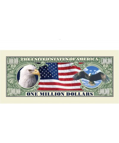 American Bald Eagle - Proud to Be an American Million Dollar Novelty Bill - Pack of 25 $22.99 Gags & Practical Joke Toys