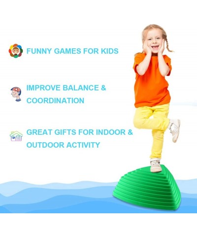 Balance Stepping Stones for Kids Non-Slip Step Stones Toys for Coordination Gross Motor Development Play Indoor Outdoor Uniqu...