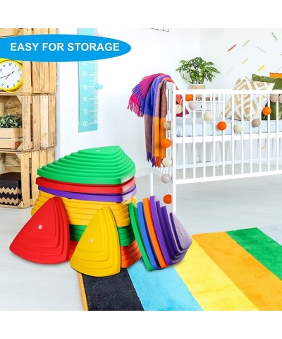 Balance Stepping Stones for Kids Non-Slip Step Stones Toys for Coordination Gross Motor Development Play Indoor Outdoor Uniqu...