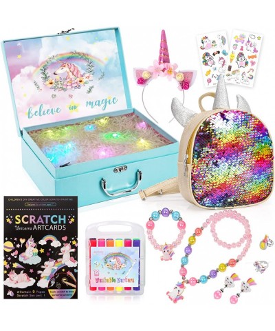 Unicorns Gifts for Girls with Automatic Flashing LED When Opening The Lid 3 4 5 6 7 8 Year Old Girl Gifts for Birthday Christ...