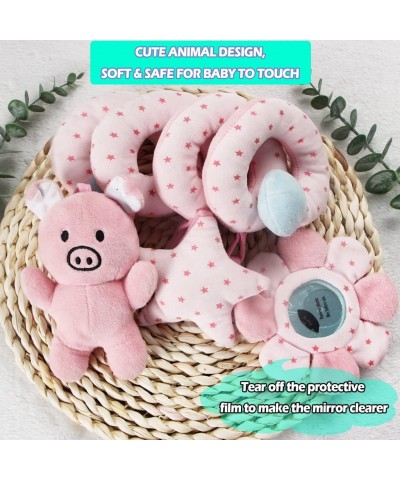 Hanging Toys for Car Seat Crib Mobile Infant Baby Spiral Plush Toys for Crib Bed Stroller Car Seat Bar Pink Pig $39.28 Baby C...