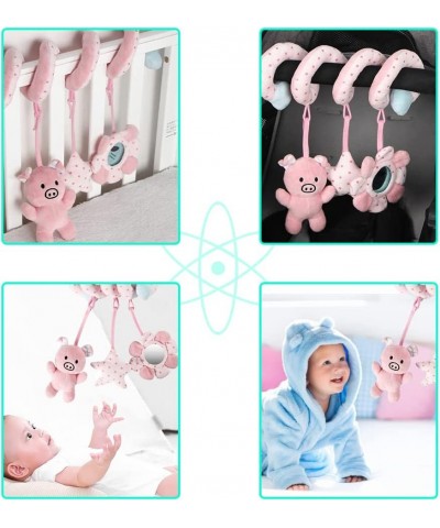 Hanging Toys for Car Seat Crib Mobile Infant Baby Spiral Plush Toys for Crib Bed Stroller Car Seat Bar Pink Pig $39.28 Baby C...