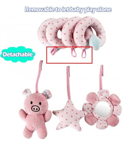 Hanging Toys for Car Seat Crib Mobile Infant Baby Spiral Plush Toys for Crib Bed Stroller Car Seat Bar Pink Pig $39.28 Baby C...