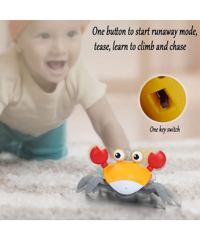 Sensing Crawling Crab Tummy Time Toys Crawling Crab Baby Interactive Toy Interactive Walking Dancing Toy with Music Sounds & ...