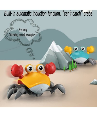 Sensing Crawling Crab Tummy Time Toys Crawling Crab Baby Interactive Toy Interactive Walking Dancing Toy with Music Sounds & ...