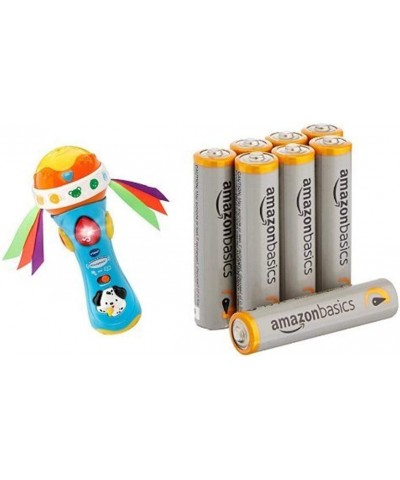 Baby Babble and Rattle Microphone with Amazon Basics AAA Batteries Bundle $37.70 Play Figure Playsets