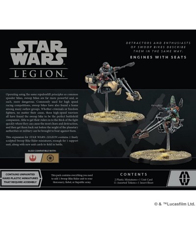 Star Wars Legion Swoop Bike Riders Expansion | Two Player Miniatures Battle Game Strategy for Adults and Teens Ages 14+ Avera...