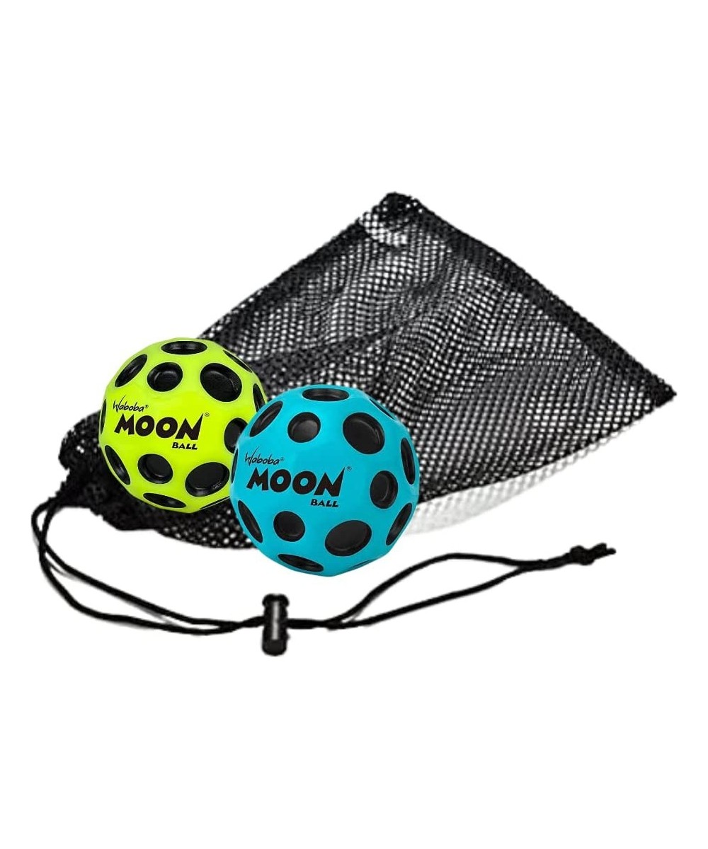 2 Outdoor Bouncing Balls 2 Pack Set and Mesh Carry Storage Bag | Includes 2 Kids Outdoor Bouncy Balls and Mesh Carry Bag | Gr...