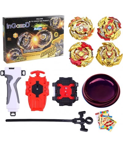 Metal Fusion Battle Burst Gyro Toys for Kids 4X High Performance Tops Attack Set with Launcher and Grip Starter Set and Arena...