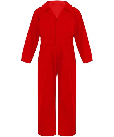 Kids Boys Cottn Fashion Coveralls Long Sleeve Turndown Collar Zipper Front Jumpsuit Cosplay Costume Casual Wear $27.88 Kids' ...