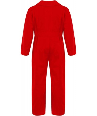 Kids Boys Cottn Fashion Coveralls Long Sleeve Turndown Collar Zipper Front Jumpsuit Cosplay Costume Casual Wear $27.88 Kids' ...