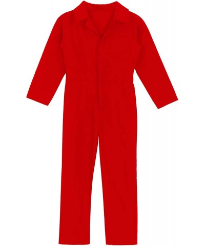 Kids Boys Cottn Fashion Coveralls Long Sleeve Turndown Collar Zipper Front Jumpsuit Cosplay Costume Casual Wear $27.88 Kids' ...