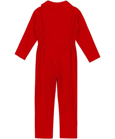 Kids Boys Cottn Fashion Coveralls Long Sleeve Turndown Collar Zipper Front Jumpsuit Cosplay Costume Casual Wear $27.88 Kids' ...