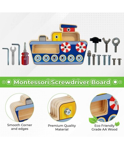 Montessori Screwdriver Board Set Learning Education Toys Montessori Busy Board Wooden Toddlers Toys Preschool Toys Montessori...