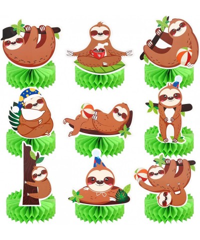 23pcs Sloth Birthday Party Decoration Sloth Party Happy Birthday Banner Balloons Table Honeycomb Centerpieces Tablecloth for ...