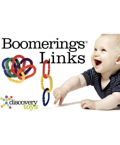 BOOMERINGS Links to Attach Baby Toys to Stroller & Car Seat| Kid-Powered Learning | STEM Toy Early Childhood Development from...