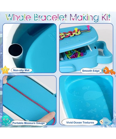 Friendship Bracelet Making Kit for Girls Whale Shaped Bracelet Maker Crafts for Girls Ages 8-12 DIY Bracelet String Travel Re...