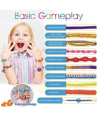 Friendship Bracelet Making Kit for Girls Whale Shaped Bracelet Maker Crafts for Girls Ages 8-12 DIY Bracelet String Travel Re...