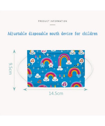 50 Pack Kids Disposable Face Masks Cute Colorful Cartoon Printed 3 Layer Fits for Kids Boys Girls Ages 4-12 $24.49 Kids' Dres...