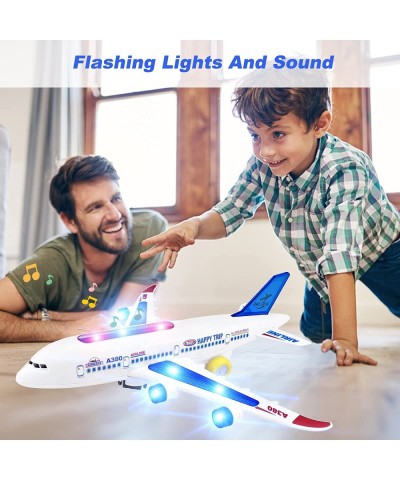 Airplane Toys | Musical Plane Toys for Toddlers Airplane Crawling Toys with Smart Steering for Infant Early Educational Baby ...