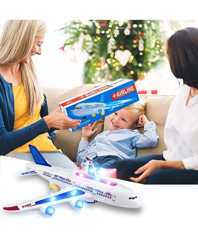 Airplane Toys | Musical Plane Toys for Toddlers Airplane Crawling Toys with Smart Steering for Infant Early Educational Baby ...